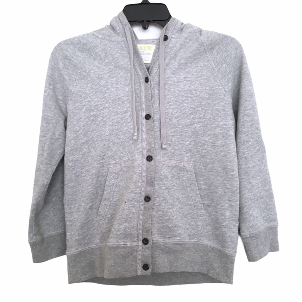 Jcrew French Terry Hoodie in Grey, Size S EUC
